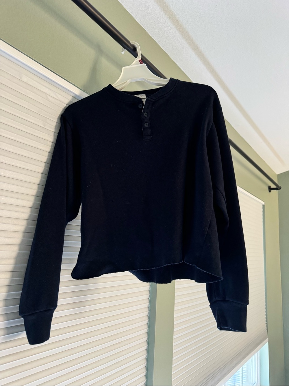 John Galt Navy Pullover Top